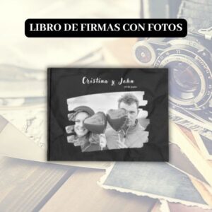 Libro de Firmas con Fotos Personalizado, Captura tus Momentos y Recuerdos
