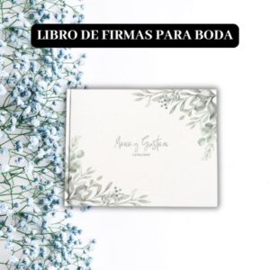 libro de firmas para bodas único