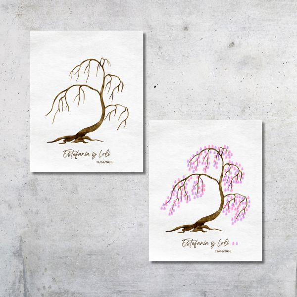 Lienzo de Firmas o Huellas Originales para Bodas – Diseños Exclusivos y Personalizados - Imagen 9