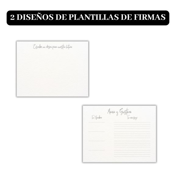 plantillas de firmas para tu libro de firmas