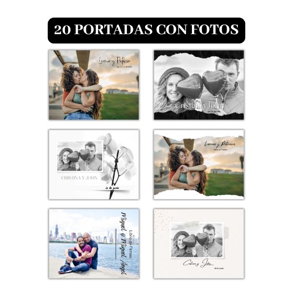 Libro de Firmas con Fotos Personalizado, Captura tus Momentos y Recuerdos - Imagen 2